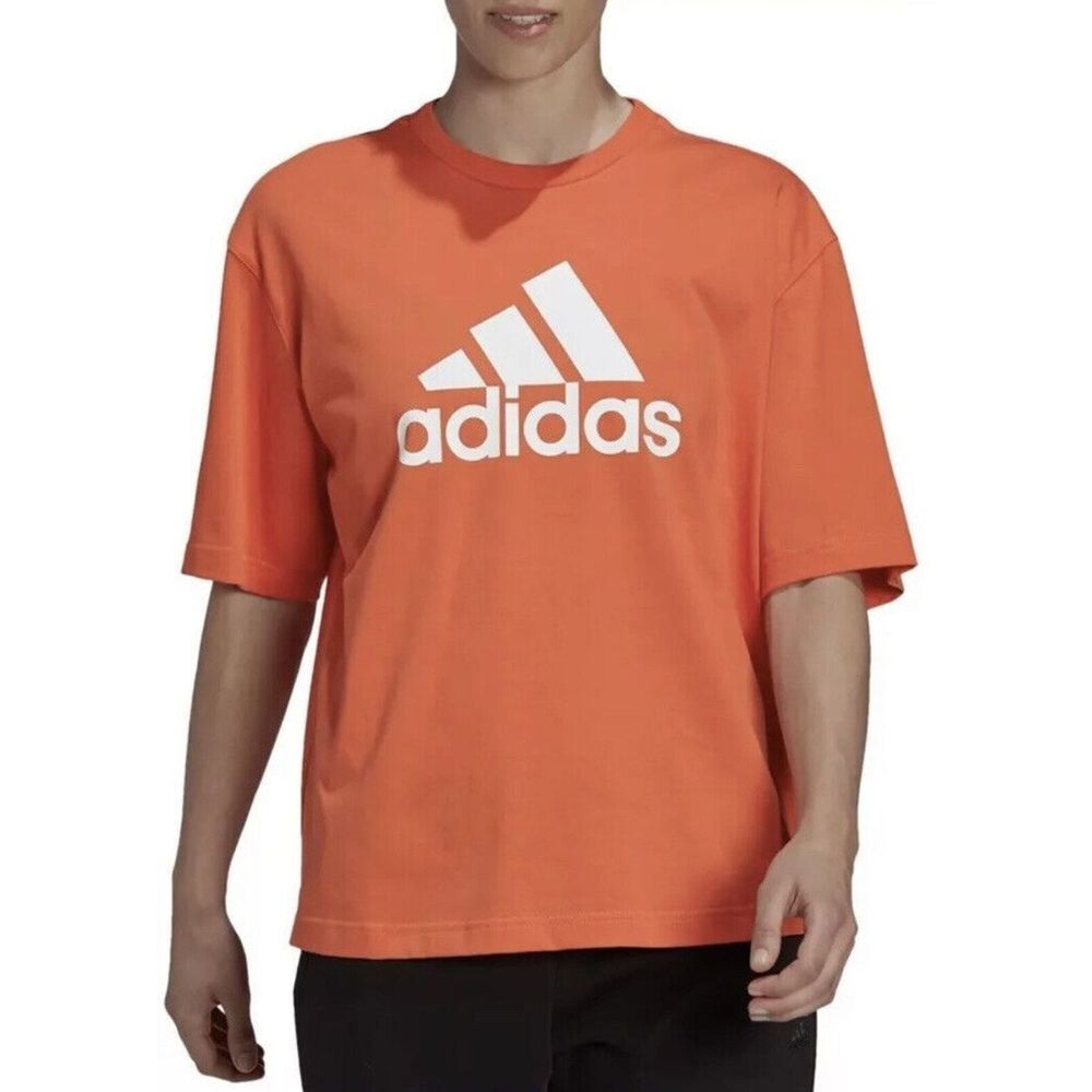 Adidas Womens Plus Size Multi‎ Sports Short Sleeve Shorter Length T-Shirt XL new